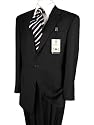 ~~ Mens Suit Special Deal ~~ Pure Black WOOL & CASHMERE Made in Italy Hand Tailored Valenti Suits ~~ PERFECT FIT ~~ 2 Button ~~ Brand NEW