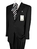 ~~ 2009 Men Suits Special ~~ Pure Black WOOL & CASHMERE 150's Made in Italy Hand Tailored Valenti Suits ~~ PERFECT FIT ~~ 2 Button ~~ Brand NEW