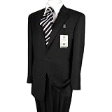 ~~ Mens Suit Special Deal ~~ Pure Black WOOL and CASHMERE Made in Italy Hand Tailored Valenti Suits... at VALENTI MADE IN ITALY