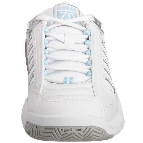 K-Swiss Women's Defier RS Trainer White/Blue Heaven Silver 91033-163-M 5 UK