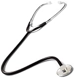 QUALITY SINGLEHEAD STETHOSCOPE by PRESTIGE MEDICAL USA IN BLACK.........................QUALITÉ SINGLEHEAD STÉTHOSCOPE par Prestige Medical ÉTATS-UNIS EN NOIR