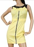Yellow Front Zip Dress