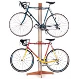 Free Standing Bike Rack (American Red Oak) (80h x 28footprint)