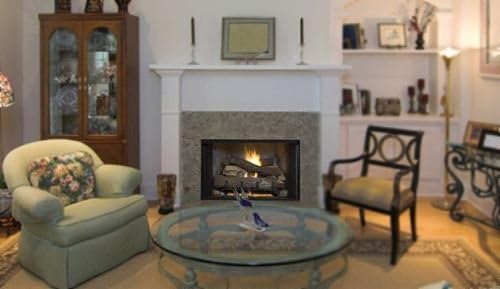 36" Tall Opening Universal Vent-Free Firebox with White Stacked Liner