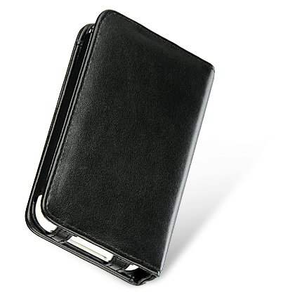 Black High Quality Leather Vertical Cover Wallet Pouch with Flip for Apple iPhone 3G 2nd Generation