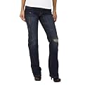 Mossimo Supply Co. Juniors Bootcut Destructed Denim Jeans - Vintage Wash
