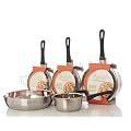 Quality Multicook Heavy Stainless Steel Induction Cookware Pan Set, 5 Piece