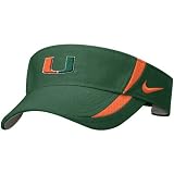 Nike Miami Hurricanes Green Dri-Fit Sideline Visor