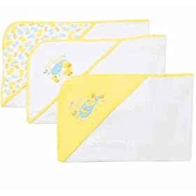 Baby 3-Pack Duck Hooded Towel