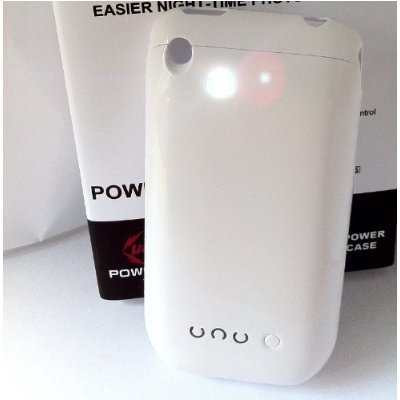 uNu iPhone 3G 3Gs External Battery Case w/ Camera Flash (White)-uNu