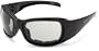 Bobster Drifter Oversized Sunglasses,Black Frame/Photochromic and Clear Lens,one size
