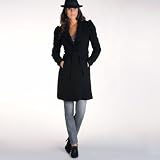 Long coat, 50% wool, 50% viscose black 4