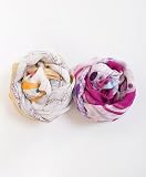 Spring Blooming Miro Painting Inspired Silk Scarf In Gift Box With Free Shipping