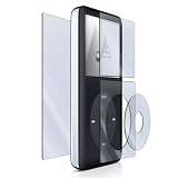 eForCity Premium Reusable Screen Protector, plus cleaning cloth and squeegee card Compatible With Apple® iPod classic® 80GB / iPod classic® 120GB / iPod classic® 160GB, 4-Pieces Kit