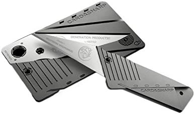 DOMINATION PRODUCTS® CS3 / Creditcard Knife / Credit Card Knife / Folding Knife / Pocket Knife / Pocketknives / Army knife / fits easily in your wallet Exclusively from NISPCO