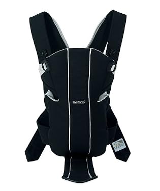 BabyBj?Baby Carrier Active - Black/Silver
