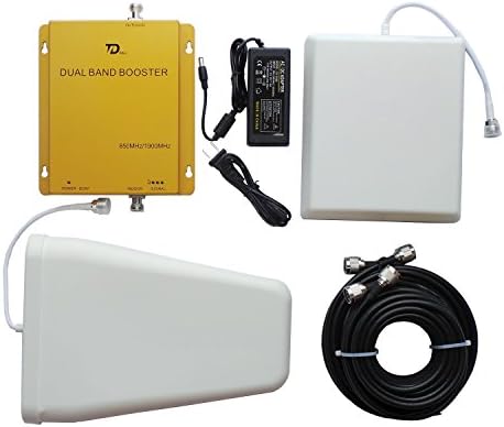 TDicallTM Dual Band 850/1900MHz Cell Phone Signal Booster Mobile Repeater