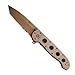Columbia River Knife & Tool M16-14D M16 Desert Tactical Folder, Desert Aluminum Handle, Combo