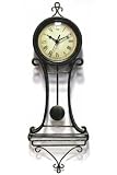 Timepiece - Victorian Age Wrought Iron Pendulum Wall Clock