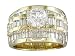 EGL Certified 2.96 cts Diamond Engagement Ring 14Kt Yellow Gold