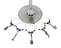 ArtisanStreet's Set of 6 Musical Instruments Wine Glass Charms