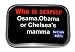A117 Who is Scarier? Osama, Obama, or Chelsea's Mama Belt Buckle Election '08