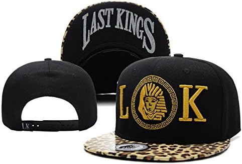 Last Kings Black Leopard On Field Sport Snapback