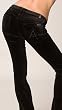 7 For All Mankind A Pocket Velvet in Black