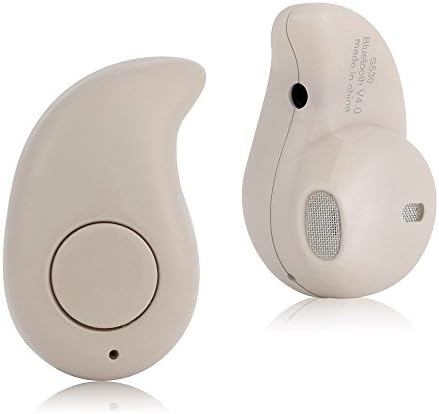 Atyou In-ear Bluetooth Earphone Wireless Invisible Bluetooth Mini Earphone Earbud Headset Headphone Support Hands-free Calling for Most Smartphone (Beige)