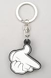Crooks and Castles The Air Guns Keychain in White,Accessories for Men