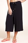 Plait Waist Cropped Beach Trousers [T52-1393-S]