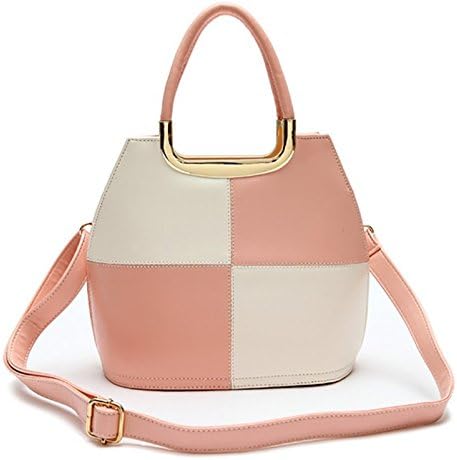 Gmin Grade Pu Leather Multifunction Handbag Shoulder Messenger Bag (Pink)