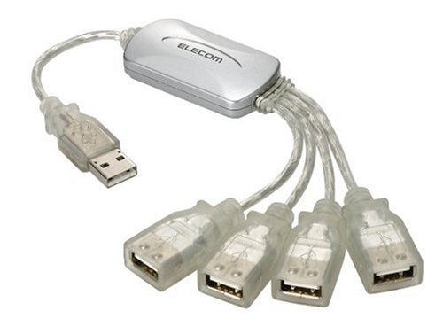 ELECOM USB HUBケーブル U2H-M4BSV