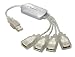 ELECOM USB HUBケーブル U2H-M4BSV