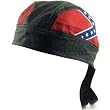 New Leather & Cloth Confederate Biker Bandana Head Wrap Hat Bandanna