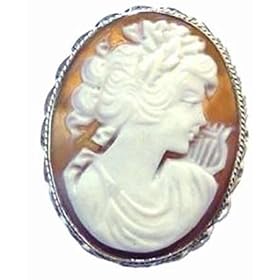 Beautiful, Cameo Pin Pendant, Italian, 925 Sterling Silver Framed, Master... by cameos