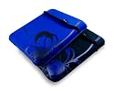 E-volve reversierbare Neopren / Neoprenschutzhülle Hülle Tasche Sleeve case für Notebook / Laptop / Netbook - 'Flare' design - in Größe 8.9 Zoll / 8.9" (universal) / (22.86 cm) / Farbe: Blau / Kompatibel mit (Apple ipad i-pad)