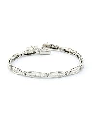 14k WHITE GOLD WOMENS BRACELET LB-938 DIAMOND 2.34CT TW