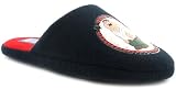 Mens Navy/Red Family Guy Logo Fleece Slippers - Navy/Red - UK 7-12