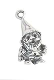 Solid Sterling Silver Gnome Charm