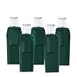 Set of 50 Commercial Cool White Clear LED Wide Angle Christmas Lights Green Wire