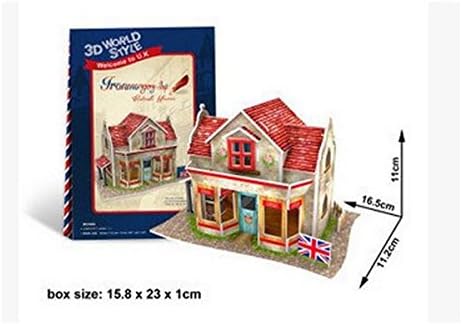 Britain France Italy Usa Germany Japan China Diorama DIY Building Brinquedos 3D Assembly Toy Doll House Scale Model Kit For Kid - Style 16