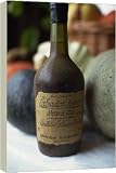 Close-up of an old bottle of Calvados from Normandy - 40 Inch Canvas Print (101 cm) by Robert Harding