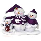 Kansas State Christmas Snowman Table Decoration