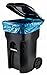 Plasticplace 65 Gallon Blue Trash Bags, 50x48, 1.5MIL 100/Case