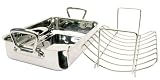 Prestige Stainless Steel Oven Roaster and Rack, 39 cm x 26 cm x 8 cm