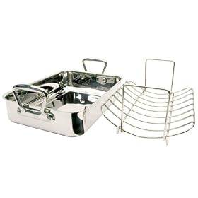 Prestige Stainless Steel Oven Roaster and Rack, 39 cm x 26 cm x 8 cm