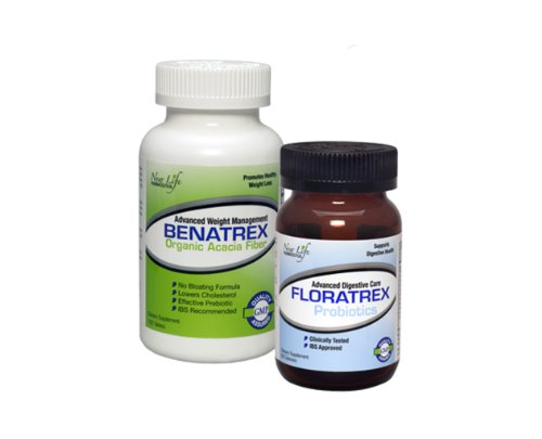 Digestive Health Acacia Fiber Probiotics Benatrex and Floratrex