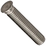 Stainless Steel 303 Press In Captive Stud, PEM Head, M4-0.7, 8mm Length (Pack of 100)