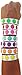 Goldistock Wristbands Happy Face 140 Ct. Variety Pack - ¾” Arm Bands – 20 Each: Neon Yellow, Orange,Green, Pink, Aqua, Purple & Red - Paper-Like Party Armbands - Wrist Bands for Events